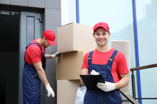 Person using an accessible moving service website in Brentford