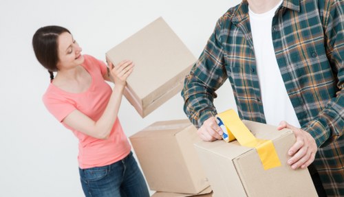 Brentford moving van helping with residential relocation