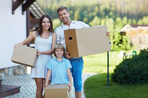 Packing and loading items for a local Brentford house or flat move