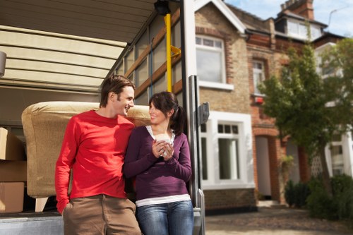 Brentford man and van loading furniture for transport